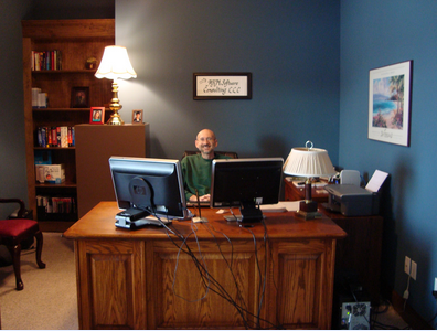 Arlin Mast in his office at ARM Software Consulting, LLC
